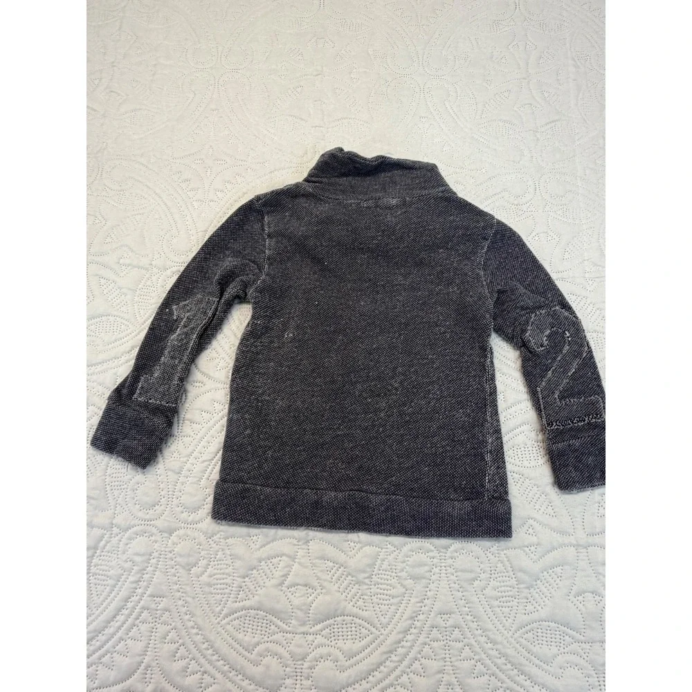 Burts Bees Baby Organic Cotton Funnel Neck Pullover Sweater Gray 24M RN136633